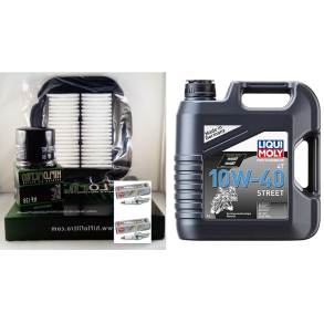 Servicekit SUZUKI DL 1000 14-24 olie, oliefilter, luftfilter, tndrr, pakning bundprop