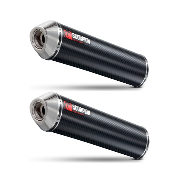 SCORPION Lyddmper CARBON OVAL SET SUZUKI GSX1400 01-04