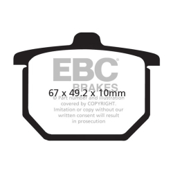 EBCFA030 bremseklodser for/bag Disc pad set  FRONT/REAR HONDA CB400N CB750F2 CBX1000 GL1000 GL1100