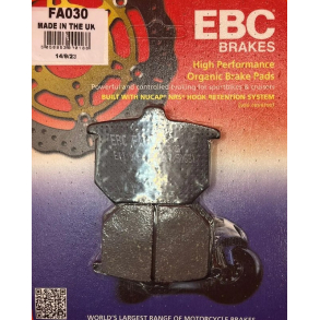 EBCFA030 bremseklodser for/bag Disc pad set  FRONT/REAR HONDA CB400N CB750F2 CBX1000 GL1000 GL1100
