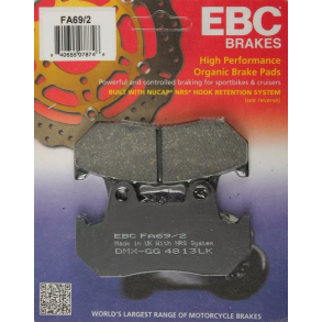 EBC FA69/2 Bremseklodser 9 mm Disc Brake Pads HONDACB400NCB750FCB900FCBX1000CX650GL1100