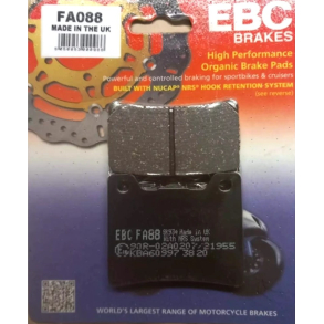 EBC FA088 BREMSEKLODSER Disc pad s�t FA088 FA88 FRONT/REAR YAMAHA