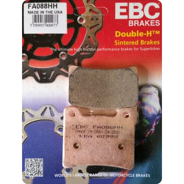 EBC FA088HH BREMSEKLODSER SINTER Disc pad s�t Sintered FA088HH FA88HH FRONT/REAR YAMAHA