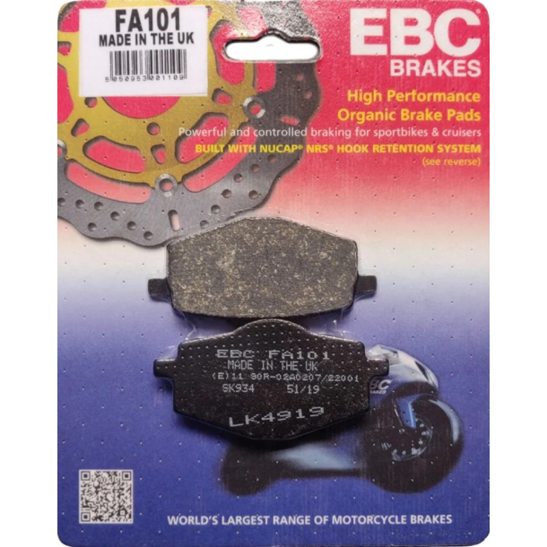 EBC FA101 Bremseklodser�front+bag Brembo Beta�Gilera�Sachs�Yamaha