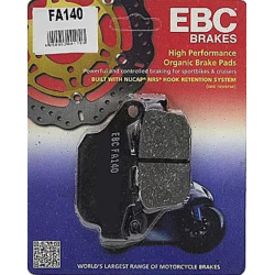EBC FA140 Bremseklodser BAG Disc pad set REAR HONDA KAWASAKI SUZUKI TRIUMPH YAMAHA