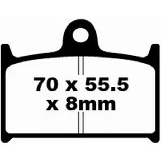 EBC FA145HH BREMSEKLODSER Double- H Sintered Sportbike pad s�t MUZ Suzuki Yamaha TRIUMPH	