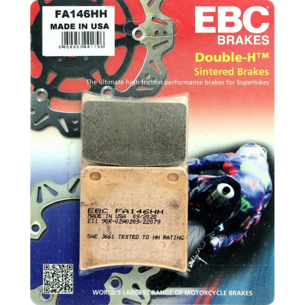 EBC FA146HH BREMSEKLODSER SINTER Disc pad s�t FRONT (REAR) FOR (BAG) SUZUKI�GSX400�GSX600F�GSX750F�GSX1100F�GSX1100G�GV1400�VX800