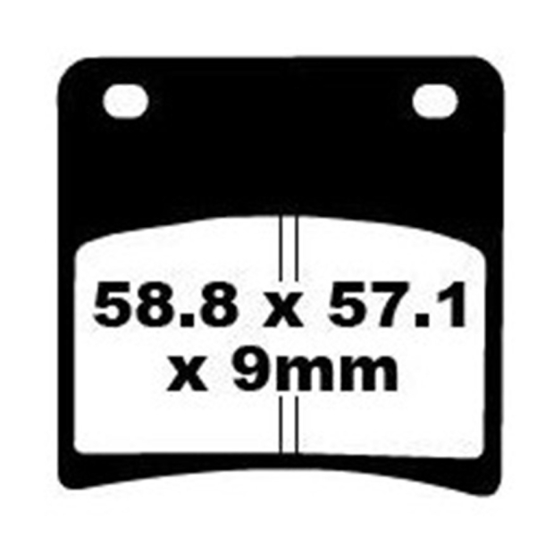 EBC FA146 BREMSEKLODSER Disc pad s�t FRONT (REAR) FOR (BAG) SUZUKI�GSX400�GSX600F�GSX750F�GSX1100F�GSX1100G�GV1400�VX800