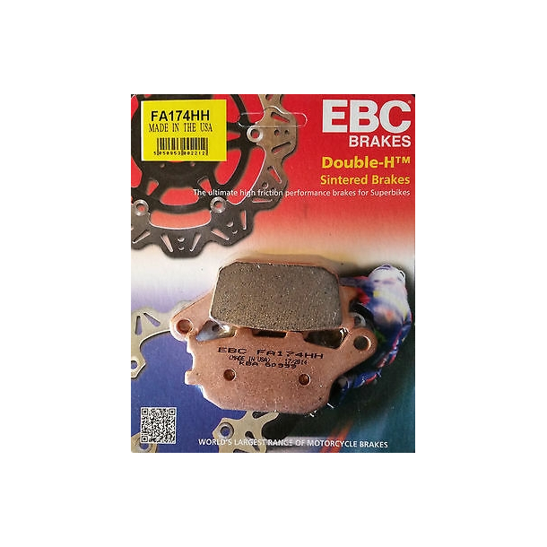 EBC FA174HH BREMSEKLODSER BAG Double- H Sintered Sportbike pad st REAR 