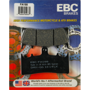 EBC FA188 BREMSEKLODSER Disc pad s�t FRONT KAWASAKI SUZUZKI