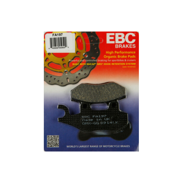 EBC FA197 Bremseklodser Disc pad st FRONT +REAR FA197