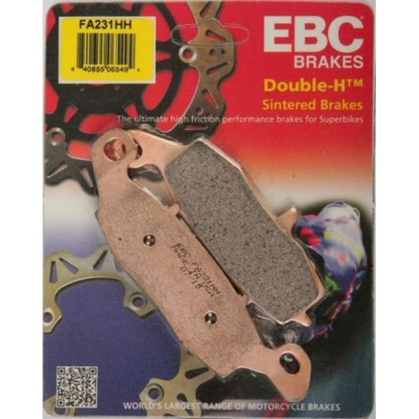 EBC FA231HH BREMSEKLODSER  Double Sintered FRONT RIGHT H�JRE RH Disc pad s�t CF MOTO KAWASAKI SUZUKI WK BIKES