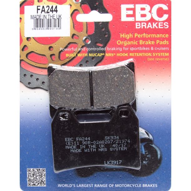 EBC FA244 BREMSEKLODSER Disc pad set FR/RR