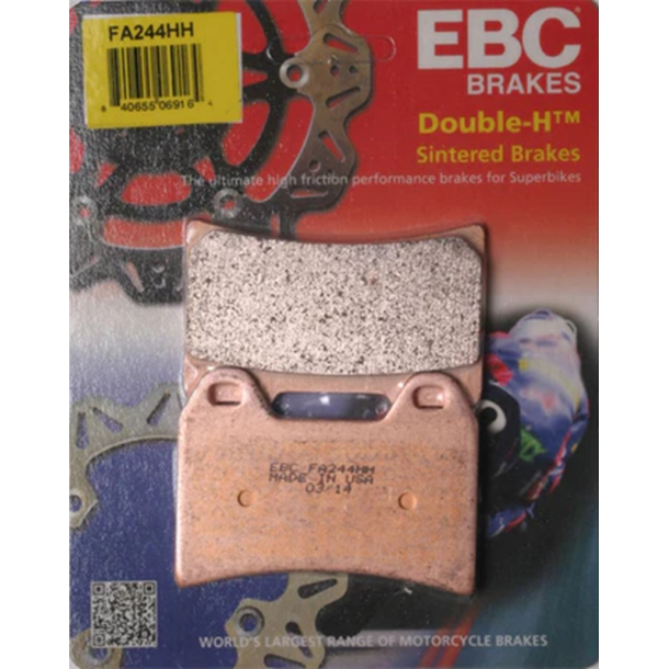 EBC FA244HH BREMSEKLODSER Double- H Sintered Sportbike pad s�t 