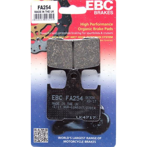 EBC FA254 Bremseklodser  BAG EBC Disc pad set REAR FA254 