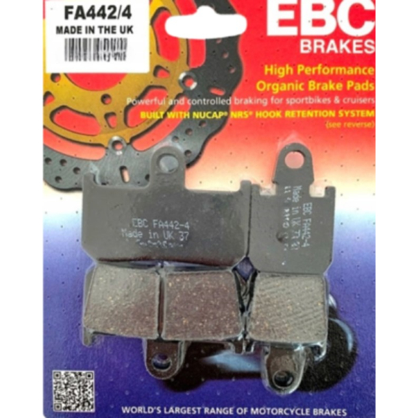 EBC FA442/4 BREMSEKLODSER pad st YAMAHA MT-01 YZF-R1 XV1700