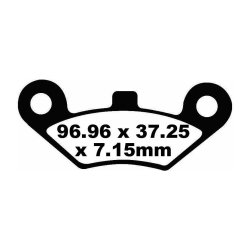 EBC FA453TT BREMSEKLODSER EBC Disc pad s�t DIRT/MX ROAD AND OFF-ROAD CFMOTO GOES LINHAI QUADZILLA