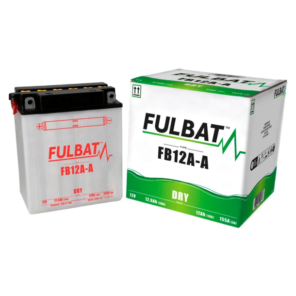 FULBAT FB12A-A BATTERI YB12A-A FULBAT inkl. Syrepakke 12N12A-4A-1 SUZUKI GS500E GSX600F