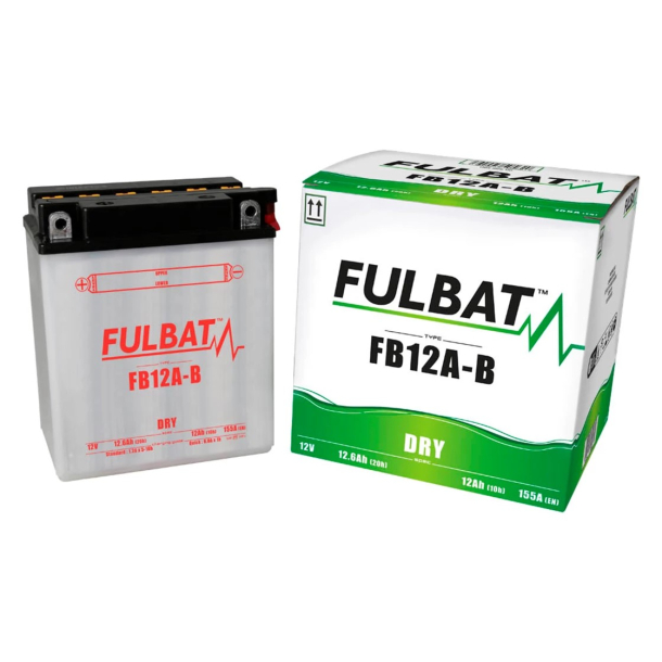FULBAT FB12A-B BATTERI YB12A-B FULBAT inkl. Syrepakke FB12A-B