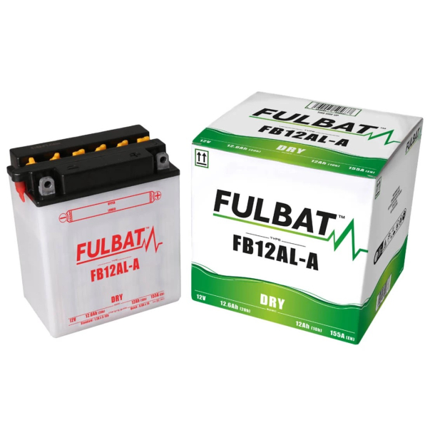 FULBAT FB12AL-A BATTERI YB12AL-A FULBAT inkl. Syrepakke FB12AL-A
