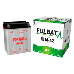 FULBAT FB14-A2 BATTERI YB14-A2 FULBAT inkl. Syrepakke FB14-A2