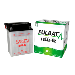 FULBAT FB14A-A2 BATTERI YB14A-A2 FULBAT inkl. Syrepakke FB14A-A2