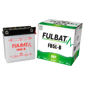 FULBAT FB5L-B BATTERI YB5L-B FULBAT inkl. Syrepakke FB5L-B