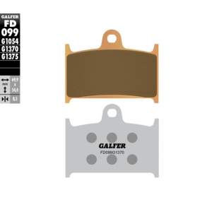Bremseklodser GALFER FD099G1375 SINTER SPORT BRAKE PADS FRONT