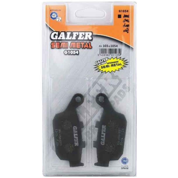 GALFER Bremseklodser FD103G1054 SEMI METAL BRAKE PADS