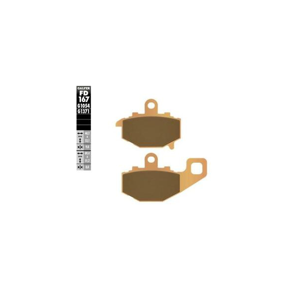 Bremseklodser Galfer FD167G1371 SINTER STREET Kawa bag