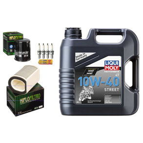 Servicekit YAMAHA FJR1300 01-12 olie, oliefilter, luftfilter, tndrr, bundproppakning