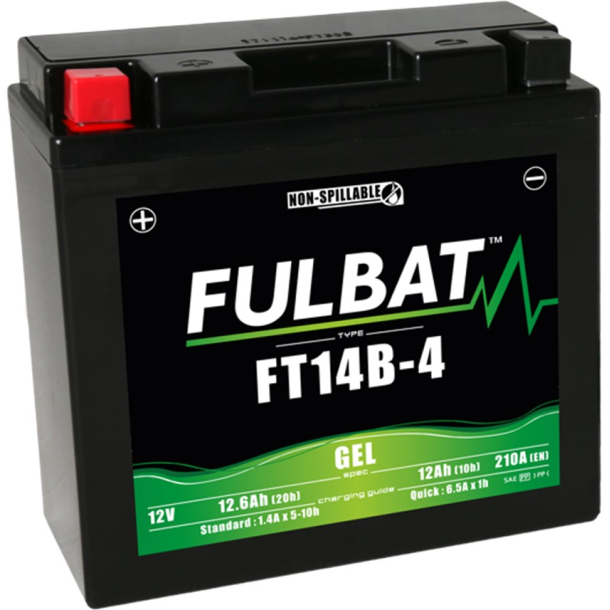 FULBAT BATTERI YT14B-4 GEL (YT14B-BS) FULBAT FT14B-4