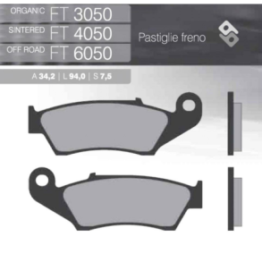 BRENTA FT3050 Bremseklodser Cross offroad foran
