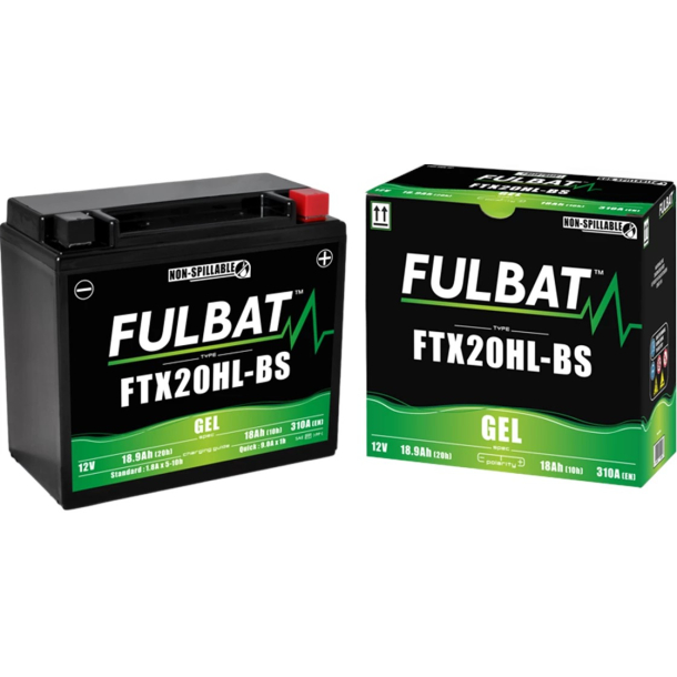 BATTERI YTX20HL-BS GEL FULBAT FTX20HL-BS