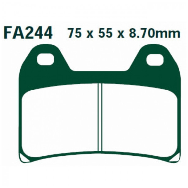 Bremseklodser EBC EXTREME PRO DOUBLE H GFA244HH RACE