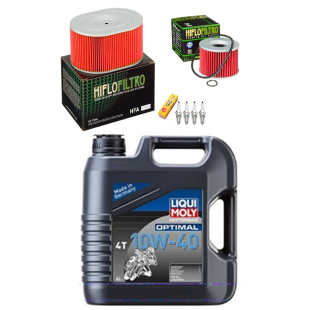 Servicekit HONDA GL1100 GOLDWING olie, oliefilter, luftfilter, tndrr, bundproppakning