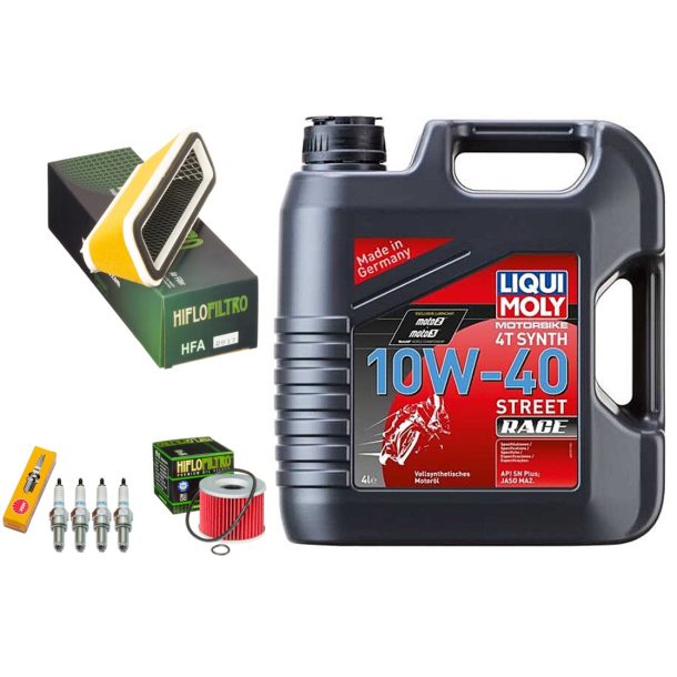 Servicekit  KAWASAKI GPZ1100 Horizon 95-98 olie, oliefilter, luftfilter, tndrr, pakning bundprop