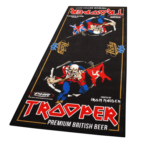 MILJ�M�TTE LTD Edition Iron Maiden Trooper Motorcycle Garage Mat 190 x 80 cm