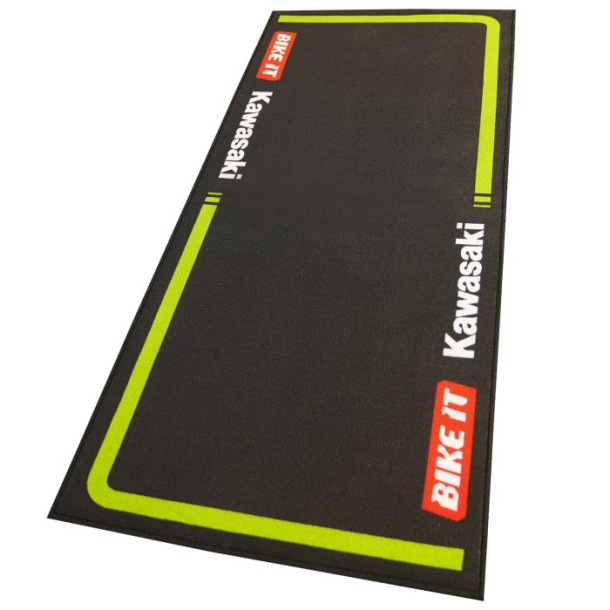 MILJ�M�TTE Bike It Kawasaki MX2 Motocross Race Team Garage Mat 240 x 100cm