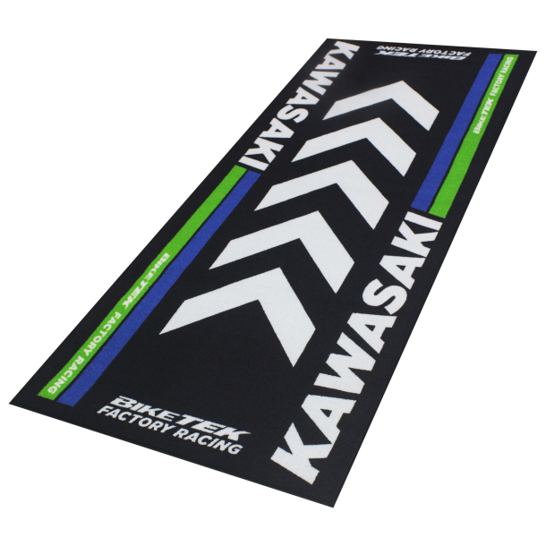 MILJ�M�TTE Biketek Garage Mat Series 4 Kawasaki 190 x 80 cm