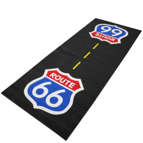 MILJ�M�TTE Biketek Custom Garage Mat - 'Route 66' (250x100cm)