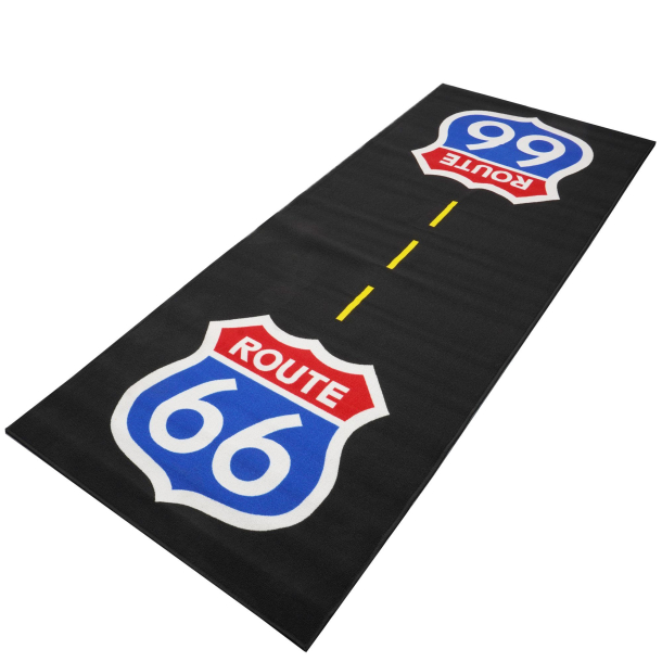 MILJ�M�TTE Biketek Custom Garage Mat - 'Route 66' (250x100cm)