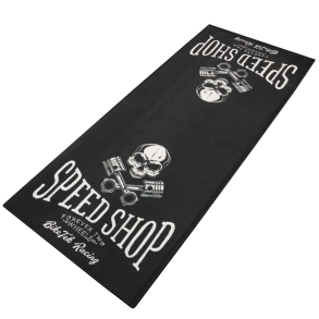 MILJ�M�TTE Biketek 'Series 7' Garage Mat - 'Speed Shop' (190x80cm)