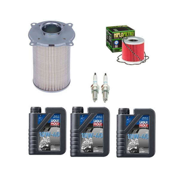 Servicekit SUZUKI GS500E 88-02 olie, oliefilter, luftfilter, tndrr, bundproppakning