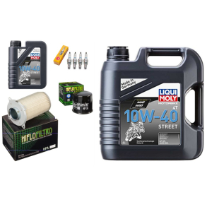 Servicekit SUZUKI GSX1400 01-07 olie, oliefilter, luftfilter, tndrr, bundproppakning