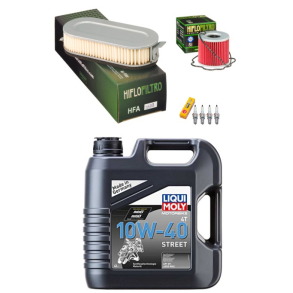 Servicekit SUZUKI 1 GSX500E GSX550ES olie, oliefilter, luftfilter, tndrr, bundproppakning