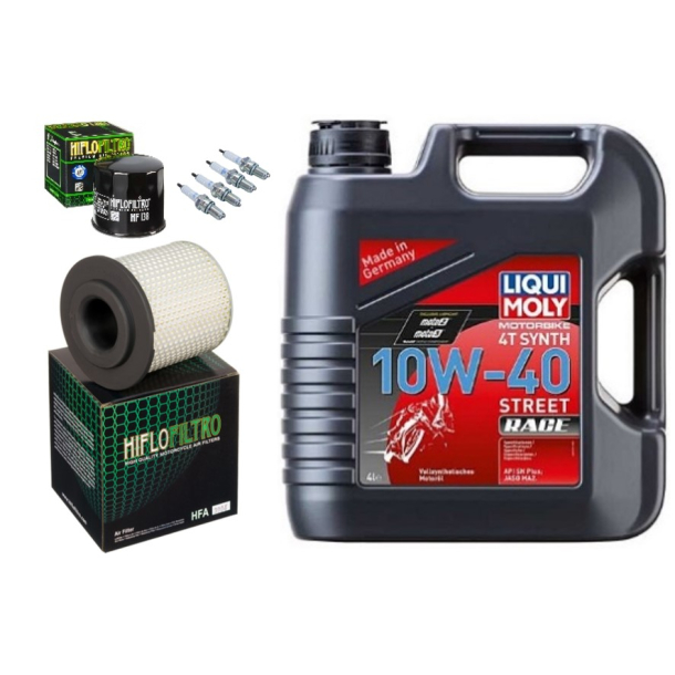 Servicekit SUZUKI GSXR1100 86-88 olie, oliefilter, luftfilter, tndrr, bundproppakning