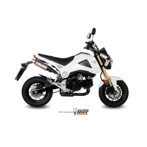 MIVV H.056.LXS SLIP-ON GP STEEL Honda MSX 125 GROM 2013-2015 Mivv Exhaust for Honda MSX 125 Grom, Street Legal GP Style Slip-on Muffler