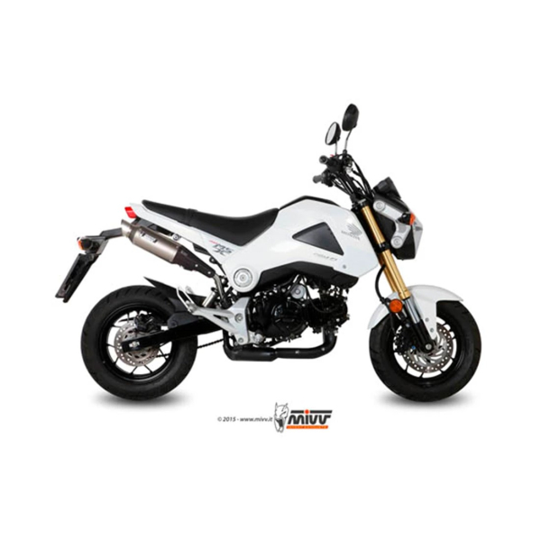 MIVV H.056.LXS SLIP-ON GP STEEL Honda MSX 125 GROM 2013-2015 Mivv Exhaust for Honda MSX 125 Grom, Street Legal GP Style Slip-on Muffler