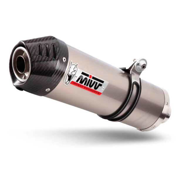 MIVV H.059.LNC SLIP-ON OVAL TITANIUM / CARBON ENDE Mivv Sportsudst�dning til HondaCRF1000 LAfrica Twin 2016 H.059.LNC - Exhaust Muffler Mivv OVAL Titanium HONDA CRF 1000 L AFRICA TWIN